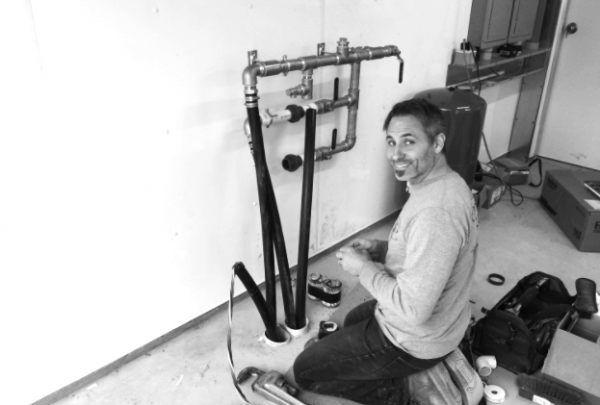 jason graybill performing plumbing work